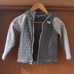 The North Face Kids Gray Full-Zip Hoodie